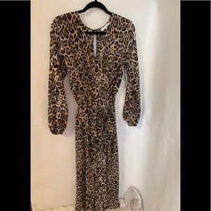 June & Hudson Cheetah Print Jumpsuit